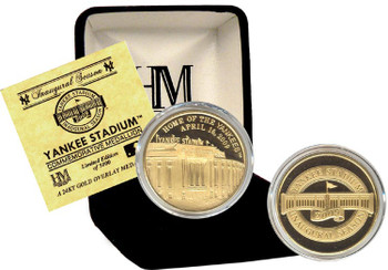 Highland Mint Chicago Cubs 3-Time Champions Gold Coin in Acrylic Display