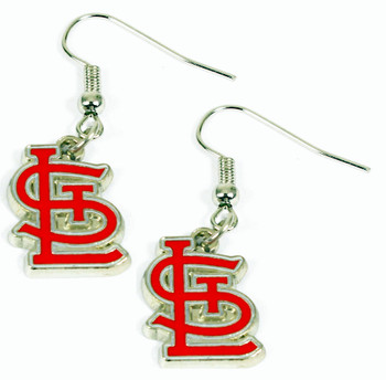 LogoArt St. Louis Cardinals Sterling Silver Cubic Zirconia Logo Dog Tag  Pendant