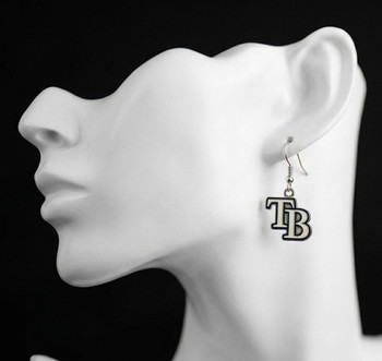 Tampa Bay Rays Dangle TB Logo Earrings