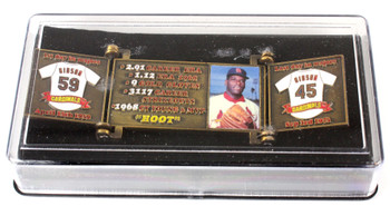 Bob Gibson Hall of Fame Career Pin - Limited Edition 1,981