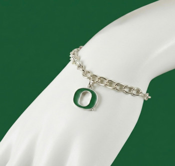 Oregon University Logo Bracelet - 7.5" Chain