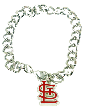 St. Louis Cardinals Logo Bracelet - 7.25" Chain