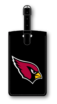 Arizona Cardinals Leatherette Color Logo Bag Tag
