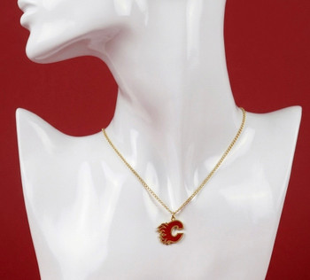 Calgary Flames Logo Necklace