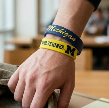 Michigan Wide Wristbands (2 Pack)