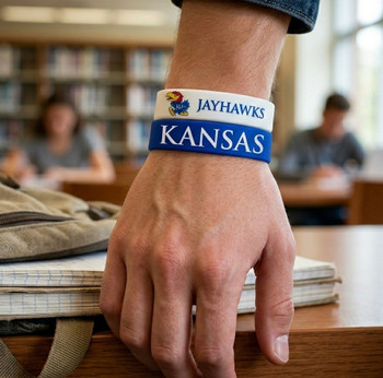 Kansas Wide Wristbands (2 Pack)