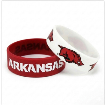 Arkansas Wide Wristbands (2 Pack)