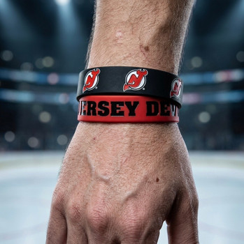 New Jersey Devils Wide Wristbands (2 Pack)