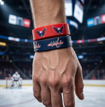 Washington Capitals Wide Wristbands (2 Pack)