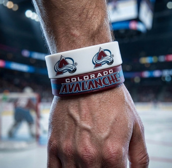 Colorado Avalanche Wide Wristbands (2 Pack)