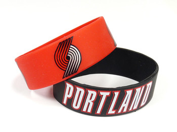 Portland Trail Blazers Wide Wristbands (2 Pack)