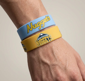 Denver Nuggets Wide Wristbands (2 Pack)