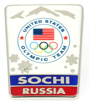 Sochi 2014 Olympics Landscape Snowflake Pin