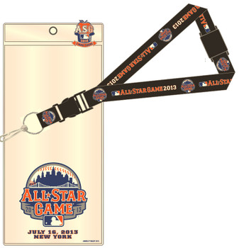 2013 MLB All-Star Game Lanyard w/ Ticket & "I Was There" Pin