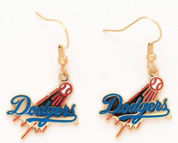 Los Angeles Dodgers Gold Earrings