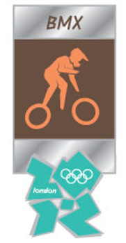 London 2012 Olympics BMX Pictogram Pin