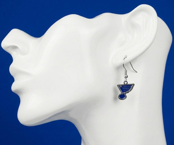 St. Louis Blues Earrings - Silver