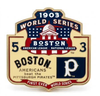 1903 World Series Commemorative Pin - Boston vs. Pittsburgh