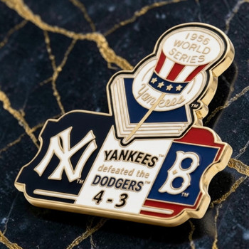 1956 World Series Commemorative Pin - Yankees vs. Dodgers
