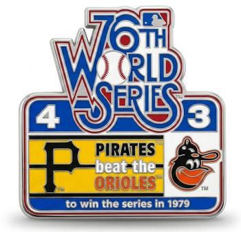 1979 World Series Commemorative Pin - Pirates vs. Orioles
