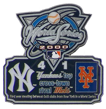 2000 World Series Commemorative Pin - Yankees vs. Mets
