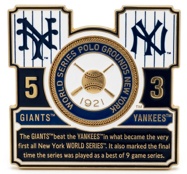 1921 World Series Commemorative Pin - Giants vs. Yankees