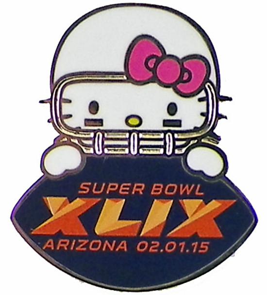 2015 Super Bowl XLIX Hello Kitty Game Ball Pin