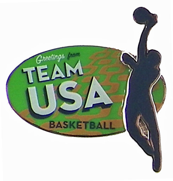 Rio de Janeiro 2016 Olympics Basketball Double Pin