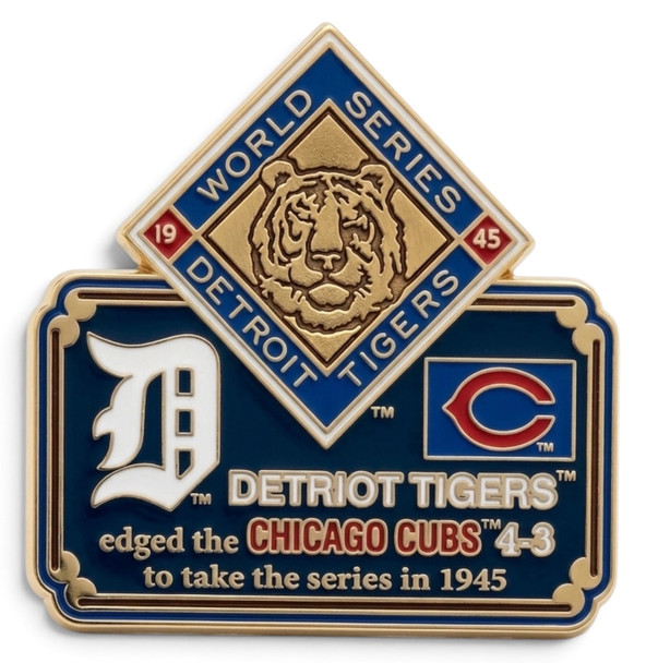 1945 World Series Commemorative Pin - Tigers vs. Cubs