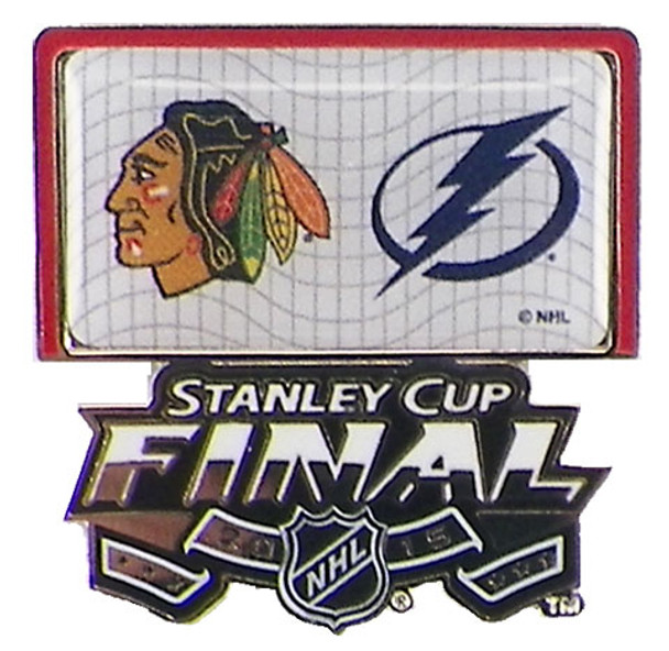 2015 NHL Stanley Cup Finals Blackhawks vs. Lightning Dueling Pin