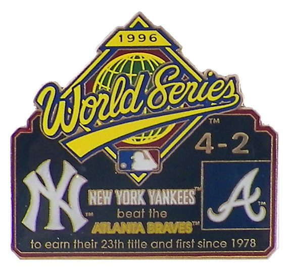 も*た様 長期保管未使用 MLB YANKEES BRAVES 1996 WS記 1996 World Series Commemorative Pin - Yankees vs. Braves