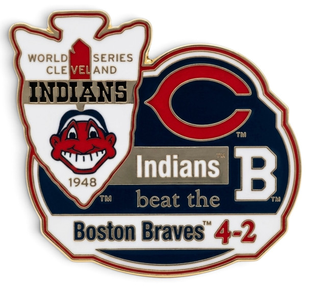1948 World Series Commemorative Pin - Indians vs. Braves