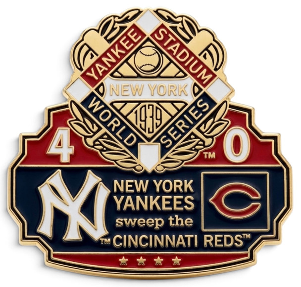 1939 World Series Commemorative Pin - Yankees vs. Reds
