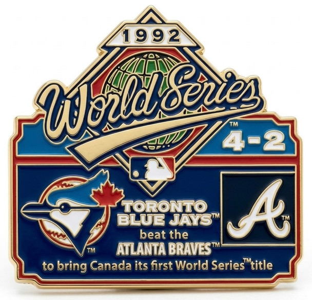 1992 World Series Commemorative Pin - Braves vs. Yankees