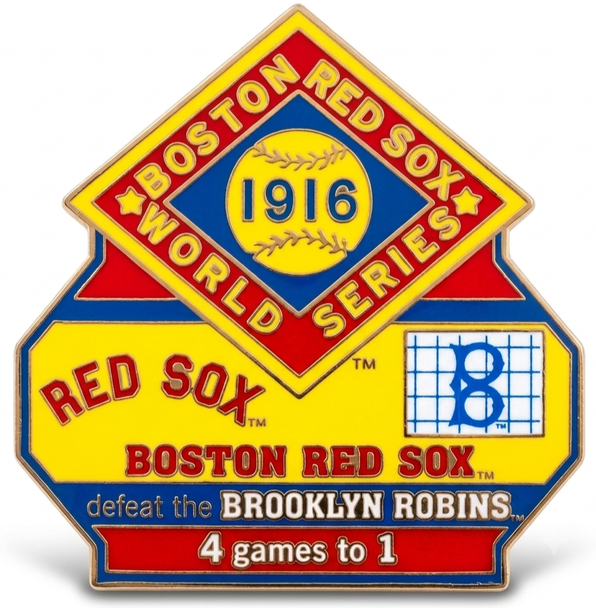 1916 World Series Commemorative Pin - Red Sox vs. Robins (Dodgers)