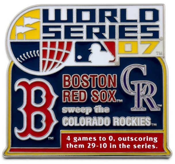 2007 World Series Commemorative Pin - Red Sox vs. Rockies