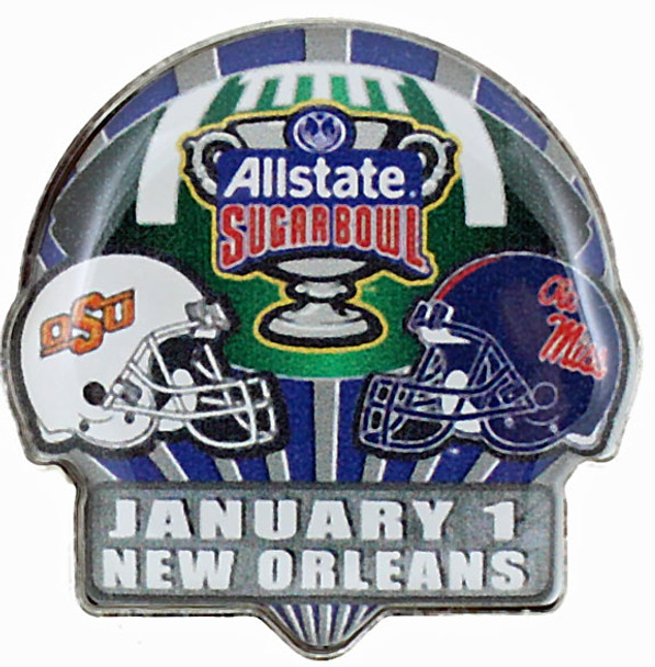 2016 Sugar Bowl Game Pin - Oklahoma State vs. Mississippi