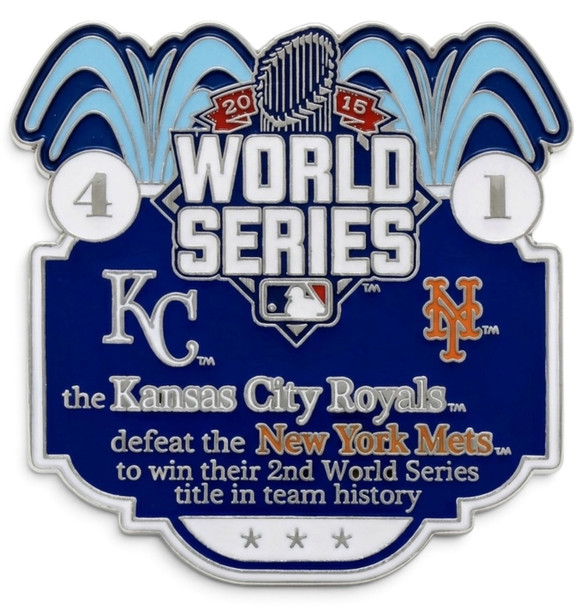 2015 World Series Commemorative Pin - Royals vs. Mets