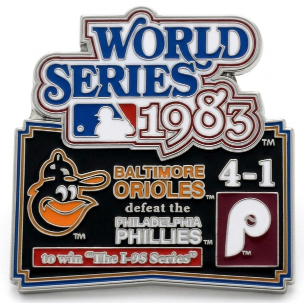 1983 World Series Commemorative Pin - Orioles vs. Phillies