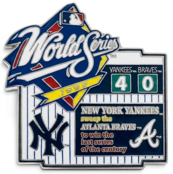 1999 World Series Commemorative Pin - Yankees vs. Braves