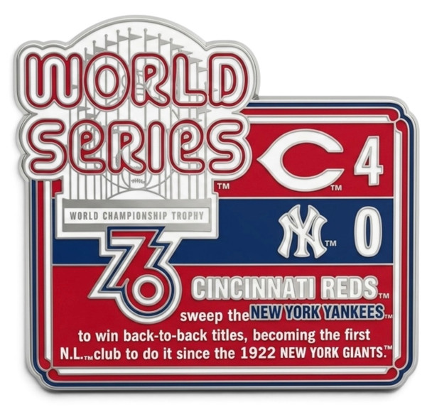 1976 World Series Commemorative Pin - Reds vs. Yankees
