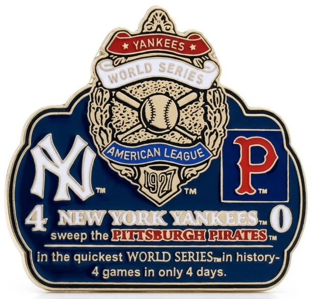 1927 World Series Commemorative Pin - Yankees vs. Pirates