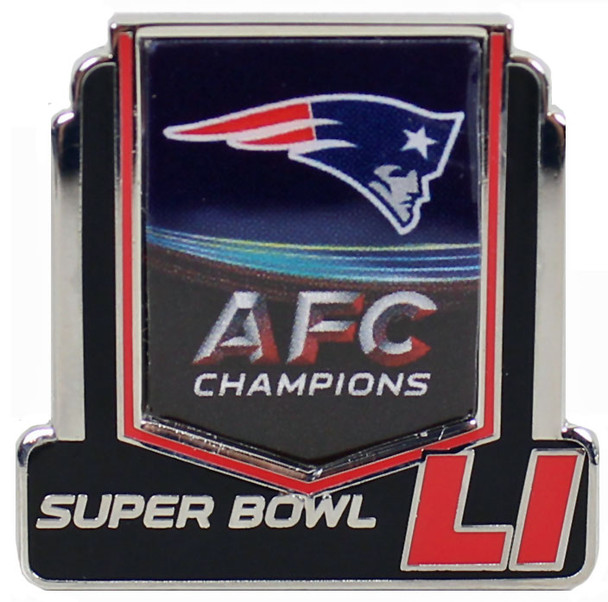 New England Patriots 2016 AFC Champions Super Bowl 51 Pin