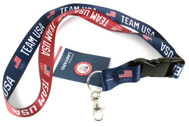 Team USA Olympic Reversible Lanyard w/ Detachable Buckle