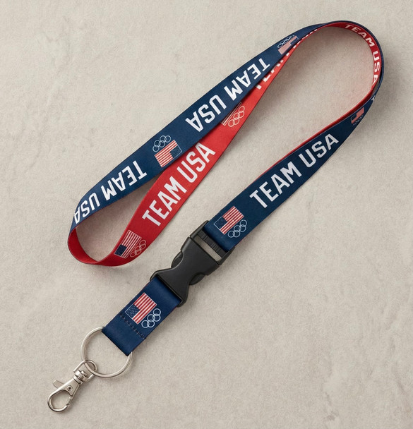 Team USA Olympic Reversible Lanyard w/ Detachable Buckle