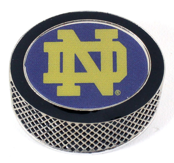 Notre Dame Hockey Puck Pin