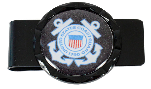 Coast Guard Diamond Cut Money Clip