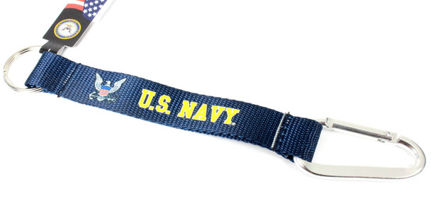 Navy Carabiner Key Chain