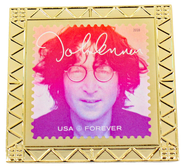 John Lennon Forever Stamp Pin 2