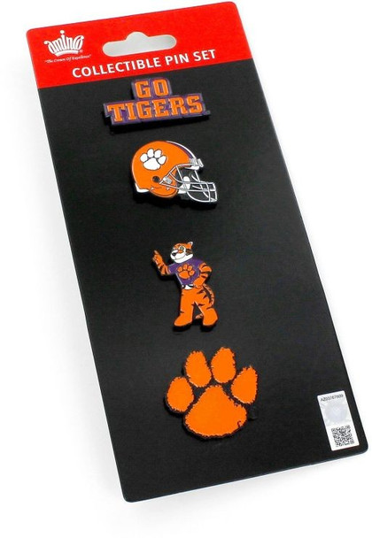 Clemson Tigers Logo Collector Four Pin Set